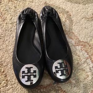 Tory Burch black flats size 7.5